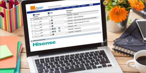 El catálogo de productos de Hisense HVAC se incluye en ACAE PRESTO y FIEBDC