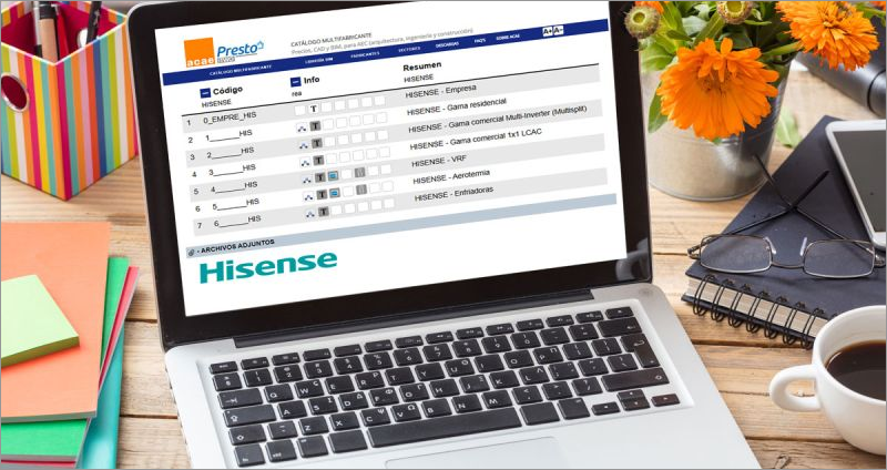 Catálogo de Hisense HVAC.