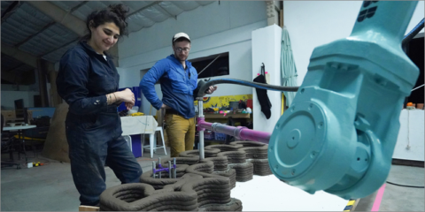 Investigadores del MIT desarrollan encofrados de barro para la construcción mediante impresión 3D