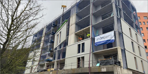 En marcha la construcción de nuevas viviendas públicas con fachada industrializada en Eibar