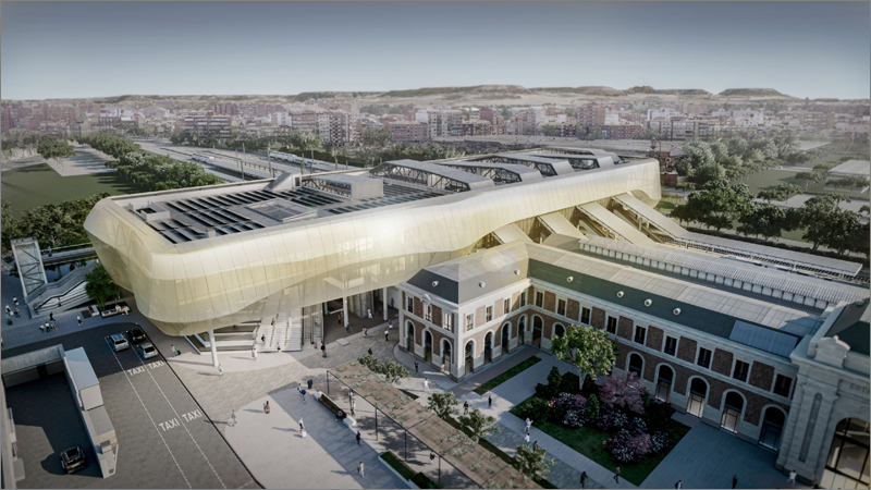 El nuevo edificio de la estación de Valladolid-Campo Grande será sostenible e integrará tecnologías avanzadas