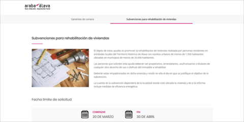 La Diputación Foral de Álava lanza ayudas para la rehabilitación de viviendas en pequeños municipios