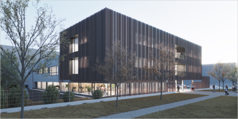 La sede de la Mutua Navarra en Landaben se convertirá en un ECCN tras las obras de ampliación