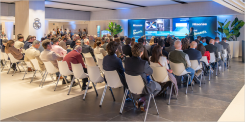 Las novedades en tecnología para el hogar de Hisense se presentan en el estadio Santiago Bernabéu
