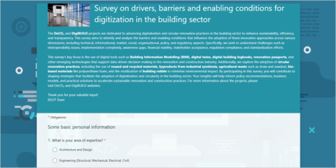 Encuesta para facilitar la adopción de la digitalización y la circularidad en la construcción