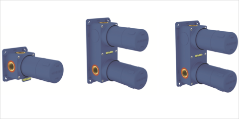 Genebre amplía las combinaciones y acabados de su grifería empotrada para ducha con sistema Gebox