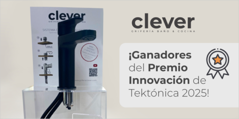 Grifería Clever gana el Premio a la Innovación en la categoría Baño de la feria Tektónica 2025