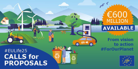 Abiertas las convocatorias LIFE 2025 para proyectos de naturaleza, economía circular, clima y energía