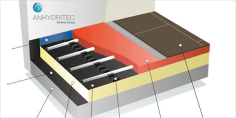 El mortero base anhidrita, decisivo en la eficiencia de la climatización por suelo radiante/refrescante