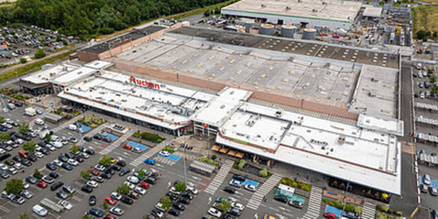 Las membranas de RENOLIT impermeabilizan la cubierta de un centro comercial en Burdeos