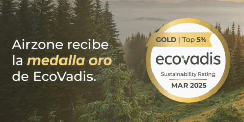 Airzone recibe la medalla de oro de EcoVadis y se sitúa entre el 5% de las empresas más sostenibles
