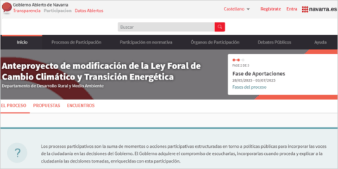 La modificación de la Ley de Cambio Climático de Navarra se abre a exposición pública