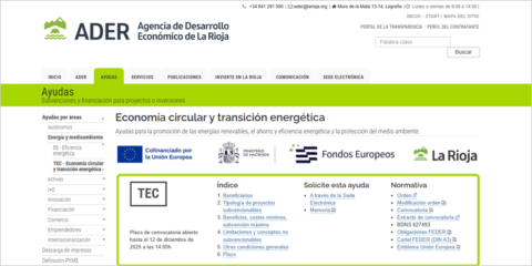 La Rioja lanza una convocatoria de ayudas para promover la economía circular en los entornos laborales