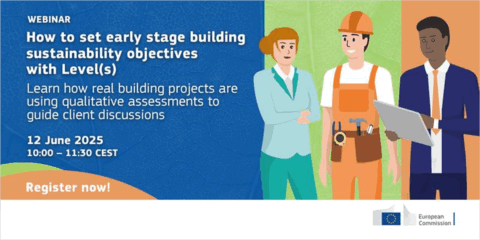 Webinar sobre cómo establecer objetivos de sostenibilidad de edificios en fase inicial con Level(s)