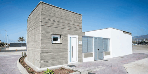 La Zona Industrial de Arinaga inaugura un edificio construido por impresión 3D y robótica