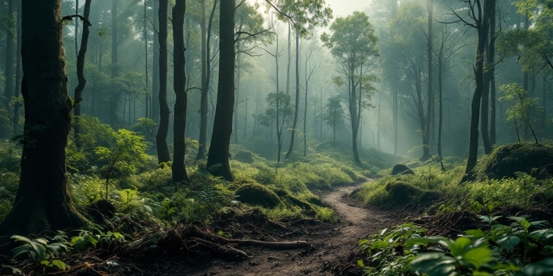 Imagen detallada de un área de deforestación intensa ocasionada por la tala de árboles.
