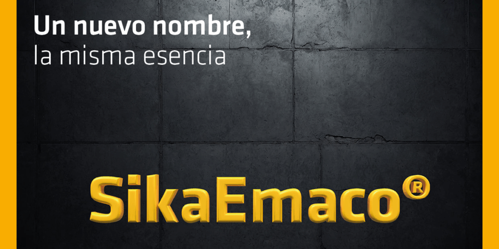 SikaEmaco, nuevo nombre de los morteros de Sika.