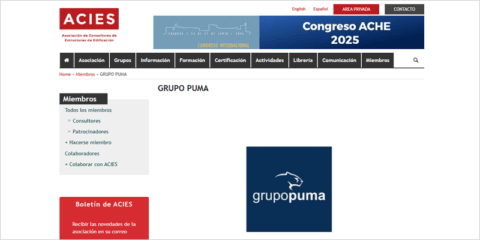 Grupo Puma se incorpora a la Asociación de Consultores de Estructuras de Edificación