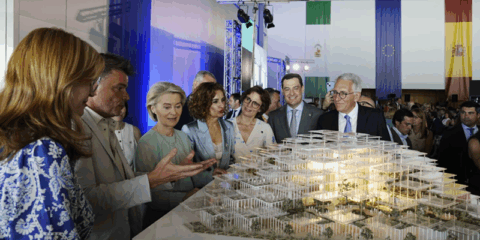 Primera piedra de la nueva sede del JRC en Sevilla que será un edificio con emisiones netas positivas