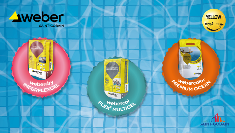 Saint-Gobain Weber celebra la Yellow Week 2025 con soluciones innovadoras para la renovación de piscinas