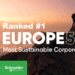 Schneider Electric encabeza el ranking de sostenibilidad europeo de Corporate Knights