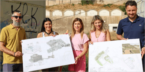 Los antiguos depósitos de agua del barrio de Santa María en Lorca serán un parque urbano sostenible