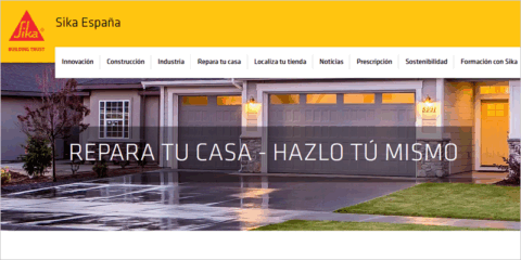Repara tu casa, el microsite de Sika que facilita los pequeños proyectos de rehabilitación en el hogar