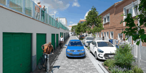 El Ayuntamiento de Madrid inicia las obras de regeneración urbana de la Colonia Bomberos en Usera