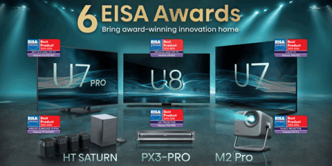 La calidad en imagen y sonido de Hisense es reconocida en los Premios EISA 2025–2026