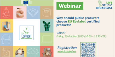 Webinar sobre cómo integrar la etiqueta ecológica de la UE en los procesos de contratación pública