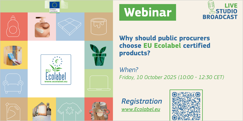 Seminario web: ¿Por qué los compradores públicos deberían elegir productos con la Etiqueta Ecológica de la UE?