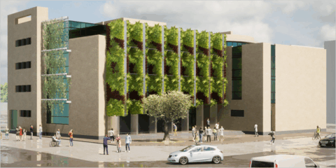 La sede judicial de Denia incorporará una envolvente vegetal para mejorar la eficiencia energética