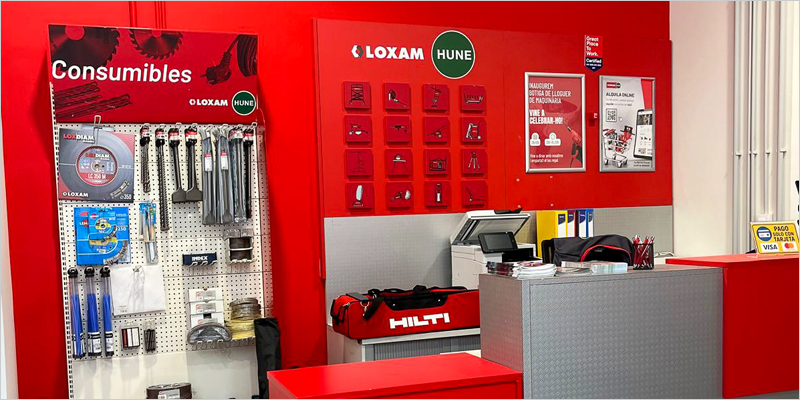 LoxamHune abre su primera tienda de proximidad en Barcelona