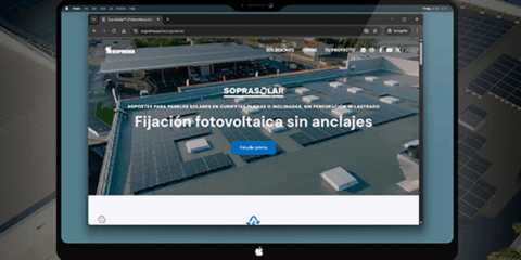 La nueva sección web de SOPREMA facilita el acceso a soluciones solares para cubiertas industriales