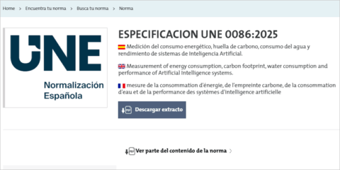 España avanza hacia una inteligencia artificial sostenible con una nueva especificación técnica