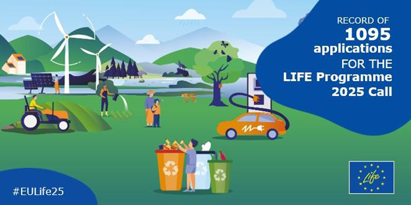 La convocatoria LIFE 2025 recibe más de mil propuestas para proyectos de medio ambiente y clima