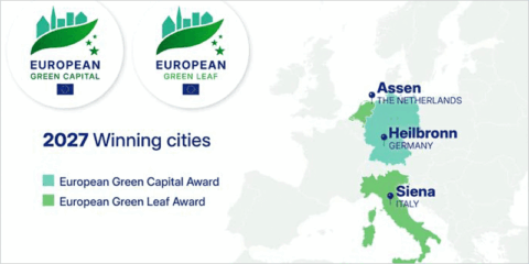 Heilbronn es la Capital Verde Europea 2027, y Siena y Assen reciben el título Hoja Verde Europea