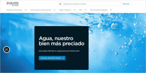 La nueva web de Saint-Gobain PAM combina innovación, funcionalidad y facilidad de uso