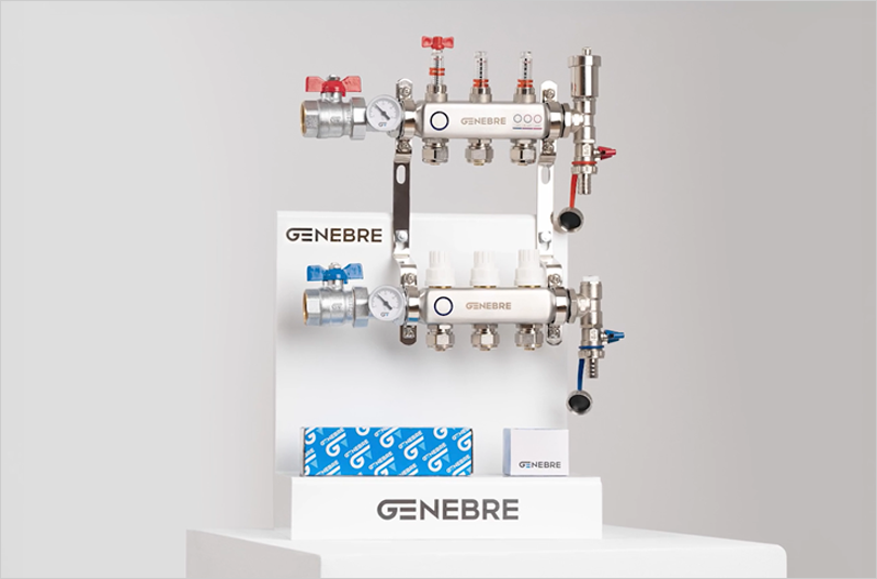 Colectores de acero inoxidable para suelo radiante de Genebre