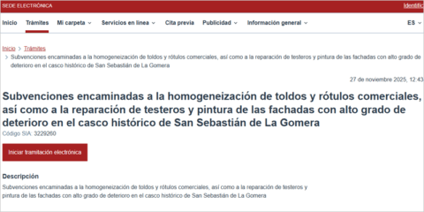 La Gomera lanza ayudas para rehabilitar testeros y fachadas del casco histórico de San Sebastián