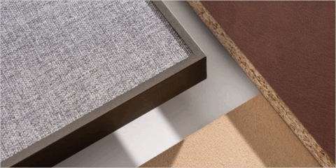La gama Fabric de Finsa redefine las superficies decorativas con textiles y cuero reciclado