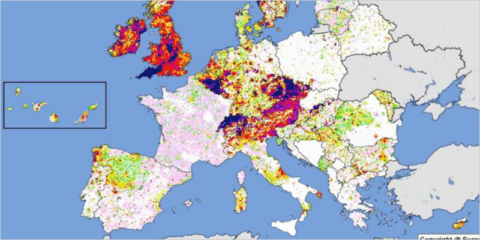 Un informe del JRC analiza la concentración de gas radón en interiores en Europa