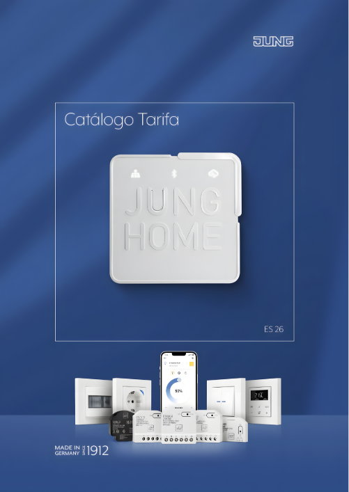 El nuevo catálogo tarifa 2026 de Jung impulsa la edificación inteligente con soluciones KNX