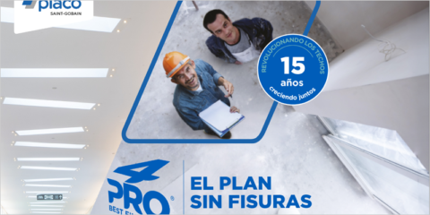 Saint-Gobain Placo celebra el 15º aniversario de 4PRO, su placa para techos con cuatro bordes afinados