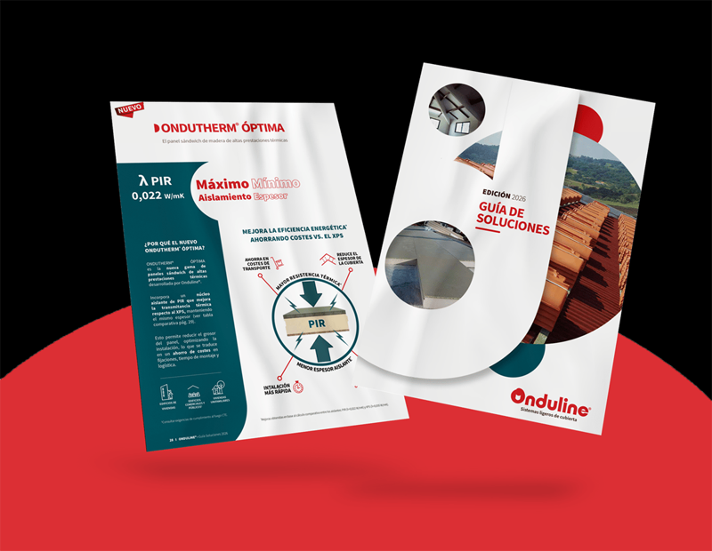 La nueva Guía de Soluciones Onduline 2026 incluye soluciones integrales de cubierta