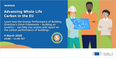Webinar Level(s) para la gestión del carbono a lo largo del ciclo de vida de los edificios