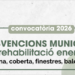 Convocatoria de subvenciones para la rehabilitación de viviendas y locales en Vilafranca del Penedès
