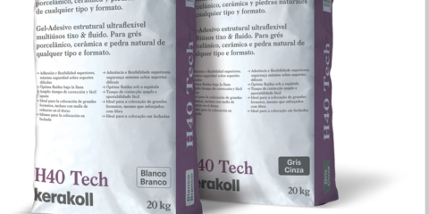 H40 Tech, nuevo Gel-Adhesivo estructural ultraflexible para la colocación cerámica de Kerakoll