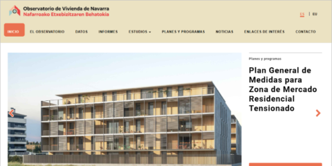 Nuevo observatorio digital de vivienda de Navarra para monitorizar el mercado residencial