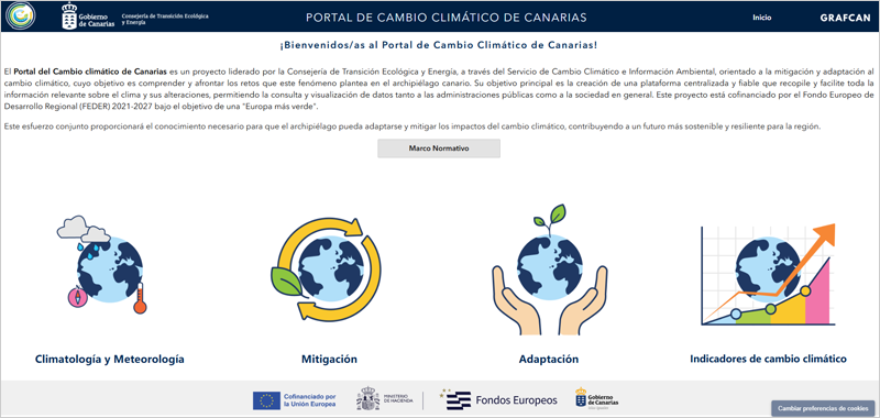 En marcha un nuevo portal web con información sobre adaptación al cambio climático de Canarias